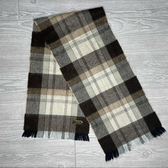 Cashmere tartan print scarf wrap checkered pattern winter accessory